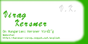 virag kersner business card